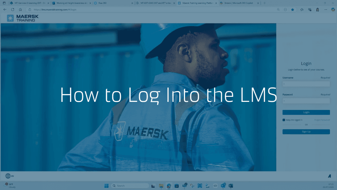 Call Sign Lms30 LMS | Maersk Training
